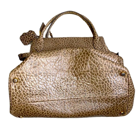 Marc Jacobs RARE Lock Key Lock It Up Pebbled Leather Camille Purse EUC 12” X 17” - Picture 2 of 7